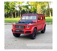 For Mercedes-Benz Brabus G900 Off-road Alloy Metal Pull Back Sound And Light Toy Car 1/22 Vehicles Kit(2)