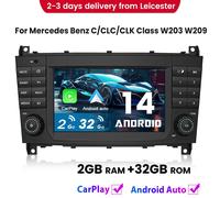 Car stereo GPS Sat Nav Radio For Mercedes Benz C Klasse CLK W203 Android 12.0 BT