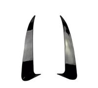For Mercedes C Class W205 4 Door C180 C200 C250 C300 2010-2018 Car Rear Bumper Spoiler Side Canard Air Vent Cover HETEVSCCK(Gloss Black)