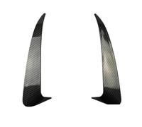 For Mercedes C Class W205 4 Door C180 C200 C250 C300 2010-2018 Car Rear Bumper Spoiler Side Canard Air Vent Cover HETEVSCCK(Carbon Look)