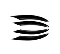 For Mercedes C Class W205 S205 A205 C205 C200 C220d C300 2018-2021 Fog Light Canard Front Bumper Splitter Spoiler HRQCTIM(Black 2)