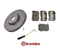 FOR MERCEDES C E CLASS AMG FRONT OEM BRAKE DISCS DISC PADS PAD + WEAR WIRE 342MM