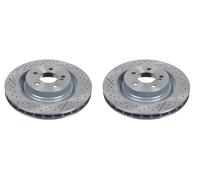 FOR MERCEDES CLK63 SLK55 CLK55 AMG REAR CROSS DRILLED BRAKE DISCS PAIR