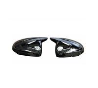 For Mercedes For Benz A-Class W177 W118 A200L CLA 2019-2021 Carbon Fiber Texture Car Horn Side Rearview Mirror Cover Shell MTVTFECEWG(Black)
