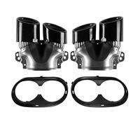 For Mercedes For Benz AMG A45 W177 CLA35 CLA45 C118 X247 GLB35 Exhaust Tips Replacement Rear Bumper Turbo Muffler(2)