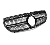For Mercedes For Benz B-Class W246 2015-2019 B180 B200 B250Tuning Gril Front Bumper Grill Upgrade Black/Silver GT Style Front Radiator Grille Frills(Black)