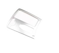 For Mercedes For Benz C Class C63 W204 C204 S204 C200 C300 Car Cup Holder Panel Trim Cover Interior Frame Decoration Sticker(Stainless Steel(LHD))