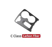 For Mercedes For Benz C Class GLK W204 C204 X204 C200 C300 GLK260 Cup Holder Panel Trim Cover Interior Frame Decoration Carbon Fiber UOEMCRTB(3)