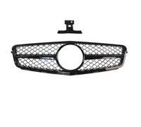 For Mercedes For Benz C Class W204 2007-2014 Front Bumper Grille Hood Inlet Mesh Grid Car Accessories(AM Glossy Black)