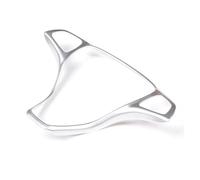 For Mercedes For Benz C Class W205 2015-2019 Car Steering Wheel Trim Button Decoration Frame Cover Gear Shift Cover Sticker Trim(Chrome)