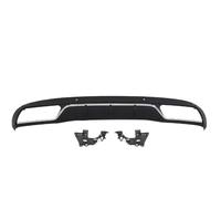 For Mercedes For Benz C W205 Standard C180 C200 C300 2015-2021 Silver Rear Bumper Lip Diffuser Spoiler Politter Car Accessories WEFOLCC(Silver Diffuser)