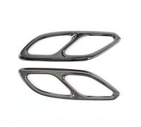 For Mercedes For Benz CLA Class C118 W118 2020-2023 Car Tail Muffler Exhaust Pipe Output Cover Trim Exterior Accessories(Gloss Black)