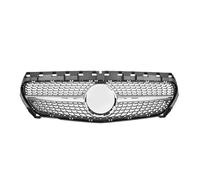 For Mercedes For Benz CLA W117 2013-2019 CLA250 CLA200 CLA180 Front Bumper Grille Radiator Grills Car Front Grille(Diamonds Silver)