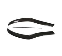 For Mercedes For Benz E Class W213 2016-2019 ABS Chrome Front Bumper Plate 3 Pcs Front Bumper Lip Spoiler(Carbon Look)