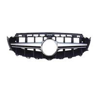 For Mercedes For Benz E Class W213 C238 2016-2020 Front Bumper Grille Grid Middle Mesh Car Accessories(E63S Chrome Silvery)