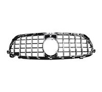 For Mercedes For Benz E Class W213 S213 A238 C238 2017-2019 Grill Diamonds Car Front Bumper Grille Black Silver Front Radiator Grille Frills(GT Silver20-22)