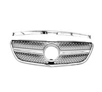 For Mercedes For Benz For Vito W447 2015-2019 Car Front Bumper Racing Diamond Grill Car Front Grille(Silver)