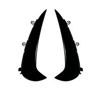 For Mercedes For Benz GLC Class X254 AMG Line 2023 2024 Rear Bumper Trim Lip Spoiler Fender Canards Fins Parts Car Side Skirts