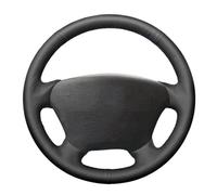For Mercedes For Benz W163 M-Class ML230 270 320 350 430 500 1997 Black DIY Artificial Leather Car Steering Wheel Cover Auto Accessories Styling(2-Red)