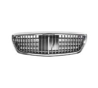 For Mercedes For Benz W222 S-Class S320 S400 S350 S500 S450 S600 2014-2019 Front Bumper Grille Hood Tuning Racing Grill ABS Grills Car Front Radiator Grilles(Silver)