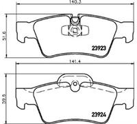 TRW GDB1642DTE Brake pad set