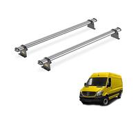 For Mercedes Sprinter 2006-2018 Roof Rack 2x Roof Bars UltiBar Trade | Only fits L2 Medium Wheelbase with H1 Standard Roof, Van Guard, Heavy Duty Steel Roof Bars