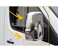 for MERCEDES SPRINTER W906 2006-2018 Stainless Steel CHROME Mirror Cover 2 Pcs (Left Handed Drive)