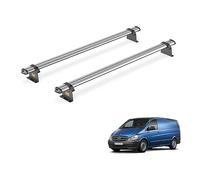 For Mercedes Vito 2003-2014 Roof Rack Van Guard Ultibar Trade 2x Bars | Note: Only Suitable for Standard Roof Models, Steel Heavy-duty Van Roof Bars [SB264-2]