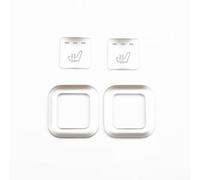 for mercedes W212 Heater Button Trim Silver ABS Interior Frame Kit for E Class Backseat Switch Cover Car Heating Control Bezel Dashboard Button Ring Scratch