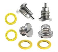 For Mercury For Mercruiser Lower Unit Drain Screw Kit With Seals 3/8-16 Thread Stainless Steel Replacement For 8m0058389 10-79953q04 For Alpha One Stern Drive Parts Set