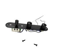 For Met-allor Tele Prewired Control Plate 3 Way Switch For Tele With Guitar Socket Electric Guitar Circuit Board(Schwarz)