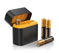 For Meta Quest 2/3/3S Controller Accessories Rechargeable Battery Pack with Charger, 4 Pack 1.5V 2400mAh Long-Lasting Battery with Charging Storage Box for Oculus Quest 2/3/3S Controller Accessories