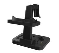 For Meta Quest 3/3S VR Display Stand, Sturdy ABS Charging Dock with AR Glasses Hanger, Compact Black Storage Organizer for Headset and Controllers