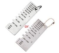 for Metal Sheet Thickness Gauge Welding Gage Soldering Inspection Tools Stainless Steel Portable Welder Ruler Wire Gauge Feeler Gauges