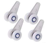 for Metal Smooth Cabinet Wardrobe Plastic or for with Hanging for Sliding Roller Heavy Duty Window Plus Closet Wheels for Ultra for Quiet Wooden Track Door Pulley Block (4PCS)