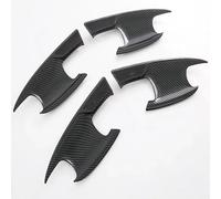 For MG 4 MG4 EV For Mulan 2022-2024 Carbon Fiber Black ABS Car Door Handles Cover Trim Door Handle Bowl Car Exterior Door Handles