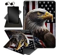 for Microsoft Surface Pro 8 Case 13 Inch 2021,for Surface Pro 8 Case,360 Degree Swiveling Stand Protective Cover with Auto Sleep/Wake,for Surface Pro 8 13" 2021 Tablet,American Flag Eagles