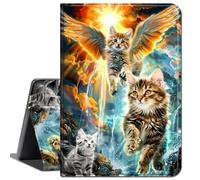 for Microsoft Surface Pro X and Pro X Plus Case 13 inch 2024/2021/2020/2019,Slim Soft Shockproof TPU Silicone Protective Back Shell Case for 13 Inch New Surface Pro X,Three Cute Cat