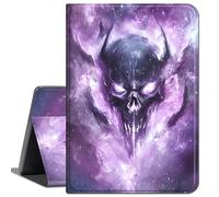 for Microsoft Surface Pro X and Pro X Plus Case 13 inch 2024/2021/2020/2019,Slim Soft Shockproof TPU Silicone Protective Back Shell Case for 13 Inch New Surface Pro X,Purple Skull