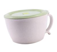 For Microwave Noodle Bowls With Lid40 Oz Large Wheat Straw Soup Mug With Phone Holdermicrowavedishwa