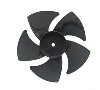 For Midea GAF20CA FGA20VB FGA20UXF Air Circulation Fan Blades 5 Plastic Replacement 190mm Diameter 66mm Hub 8mm Aperture White Black Gray for Homes Offices Workshops(Black)