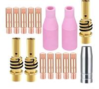 for mig Welding Consumables Kit MB15 0.8mm Tips Nozzles for