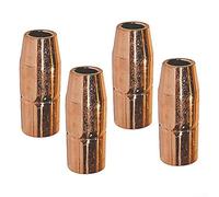 For Miller M25 M40 Compatible Welding Nozzles 169-724 1/2 Inch Orifice with Concave 3.2mm Tip 4 Piece Copper Set