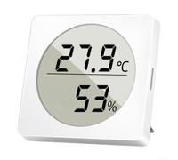 for mini ABS Hygrometer Sensor High Accuracy ±1℃ Readings for(White)