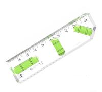 For MINI Acrylic Level With Clear Body And Dual Orientation Bubble Vials For Horizontal Vertical And 45 Degree Angle Reading On Metal(Non magnetic)