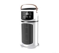 for mini Air Conditioning Unit Portable Cooler with 24h Timer Night Mode Low Decibel Operation for Small Rooms Camping Van Life White 29.5x15x15cm