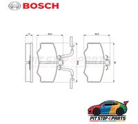 For Mini Brake Pads Set Bosch 0986494121 Premium High Performance 2017-2025