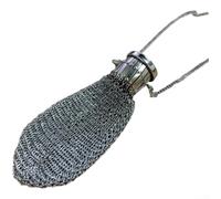 For Mini British Coin Purse Featuring Double Mesh Construction and Retro Design for Functional Coin Carry and Thematic Accessories Use (boxes (silver))