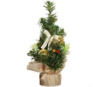 for mini Christmas Tree Pre-Decorated Desktop Festive Ornament, Small