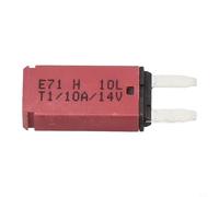 For mini Circuit Breaker with Built-in Resettable Blade Fuse 5-30A 12V 24V DC for Reliable Overload Protection in Marine and Auto Use (10A)